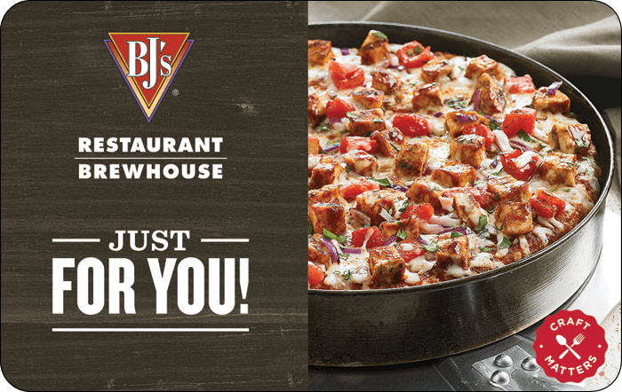 BJ's Restaurant & Brewhouse Gift Card