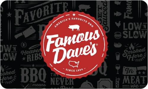 Famous Dave’s Gift Card