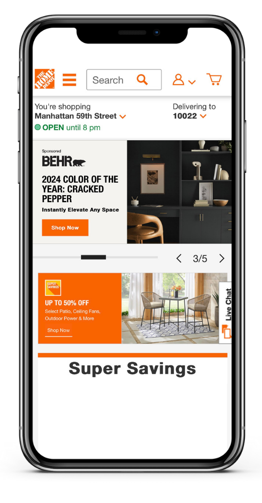 Convenience for Recipients of a Home Depot Gift Card